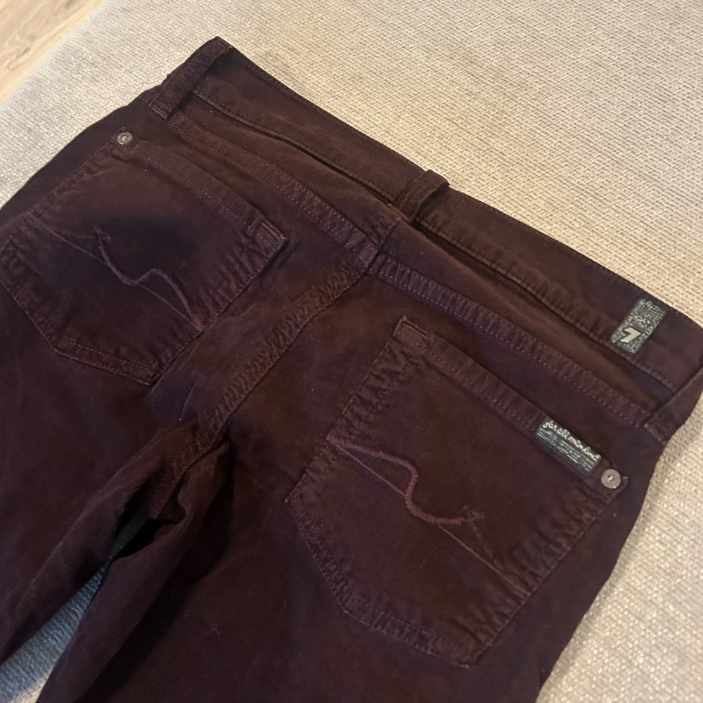 7 For All Mankind 7FAM Roxanne Corduroy Jeans Size 25